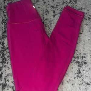 Double lined Align leggings, Sonic Pink, Size 4